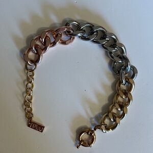 Luv Aj Gold & Rose Plating Chain Bracelet